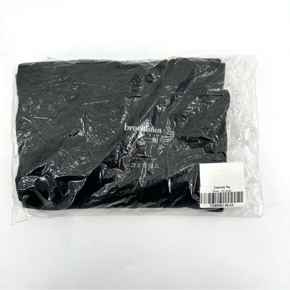 Brooklinen Delancey Loungewear Collection Tee in black Size XXL - Picture 5 of 5